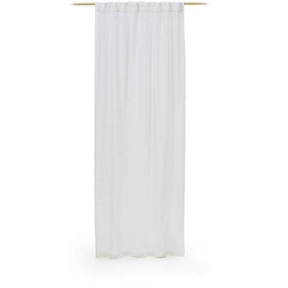 Kave Home - Rideau Malavella 100% lin blanc 140 x 270 cm