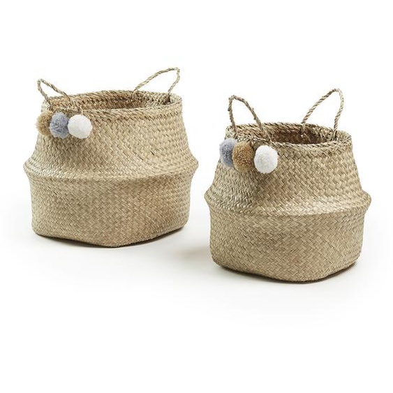 Panier de rangement en polyester vert KUB 31x31x31cm