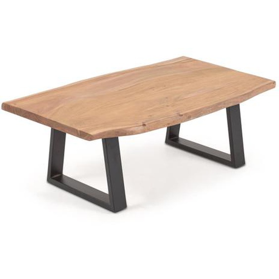 Kave Home - Table basse Alaia en bois massif dacacia finition naturelle 115 x 65 cm