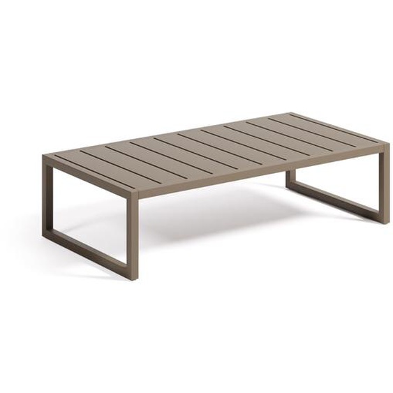 Kave Home - Table basse Comova 100 % pour extÃ©rieur en aluminium vert 60 x 114 cm