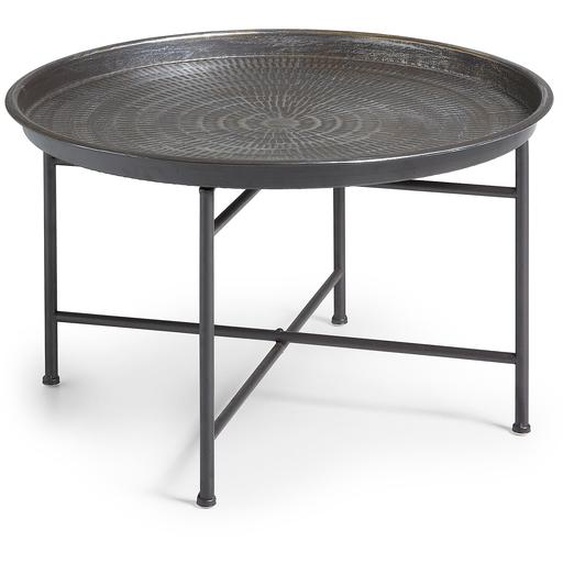 Kave Home - Table basse Dalinea en acier effet vieilli Ø 65 cm