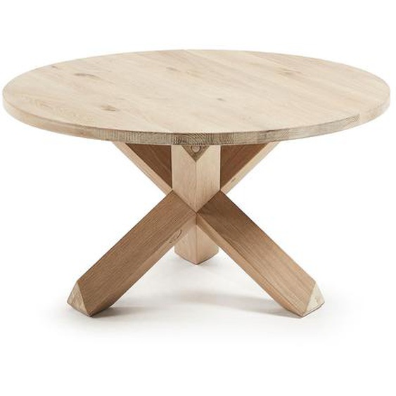 Kave Home - Table basse Lotus Ø 65 cm en chêne massif