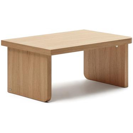 Kave Home - Table basse Oaq en placage de chêne finition naturelle 82 x 60 cm