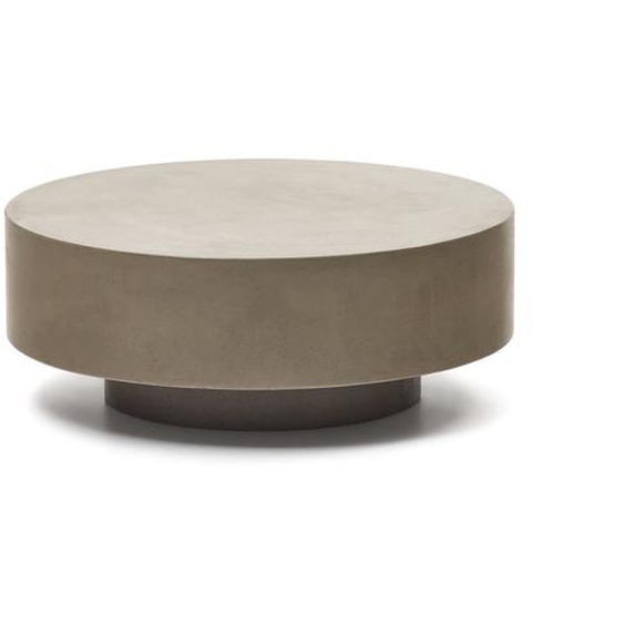 Kave Home - Table basse ronde Garbet en ciment Ã˜ 80 cm
