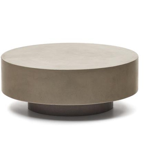 Kave Home - Table basse ronde Garbet en ciment Ø 80 cm