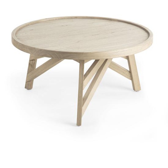 Kave Home - Table basse Tenda en bois de Mindy massif Ø 81 cm