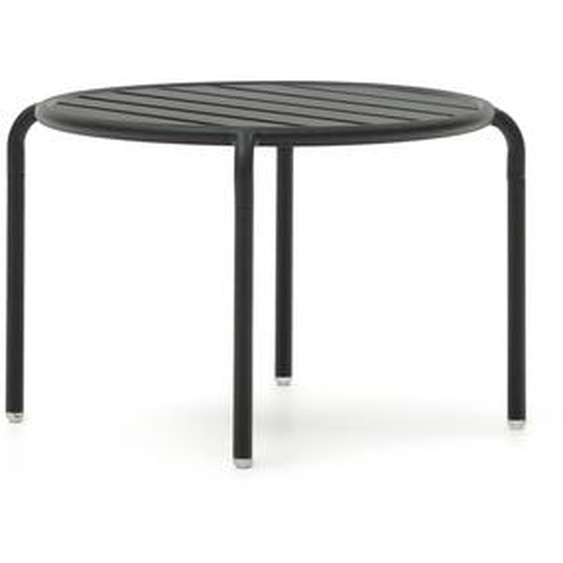 Kave Home - Table dappoint de jardin Joncols en aluminium finition peinture grise Ø 60 cm