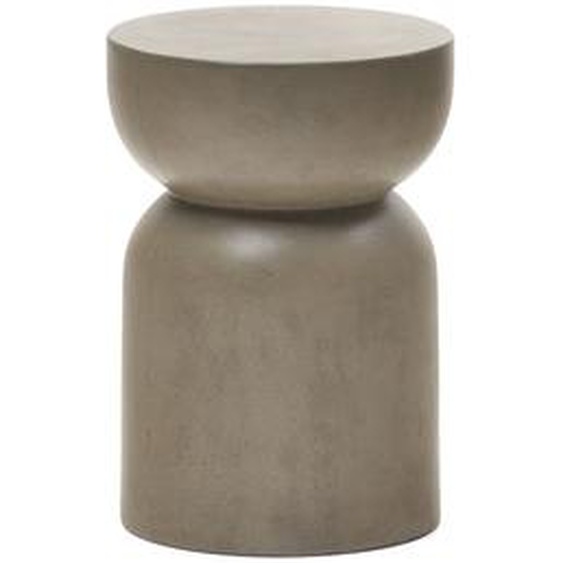 Kave Home - Table dappoint ronde Garbet en ciment Ø 32 cm