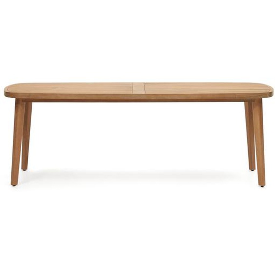 Kave Home - Table de jardin 100 % dextérieurMaset en bois deucalyptus massif 220 x 100 cm FSC