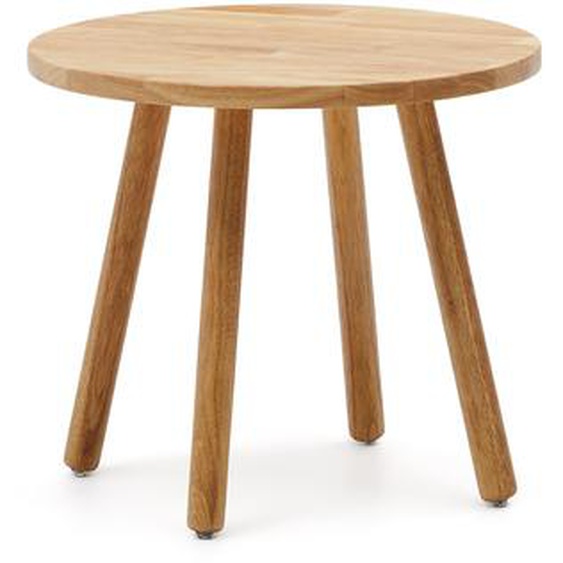 Kave Home - Table enfant ronde Dilcia en bois dhévéa massif Ø 55 cm