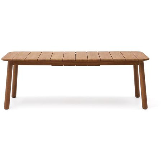 Kave Home - Table extensible Turqueta en bois de teck 220(294) x 100 cm FSC 100 %