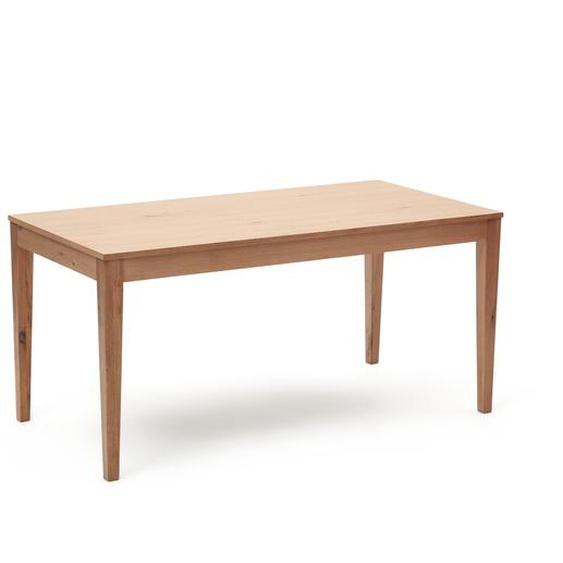 Kave Home - Table extensible Yain en placage et bois massif de chêne 160 (220) x 80 cm