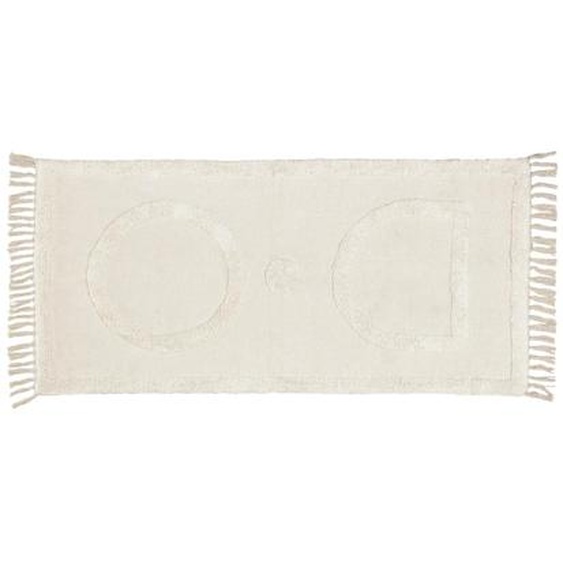 Kave Home - Tapis Bernabela 100% coton beige 70 x 140 cm