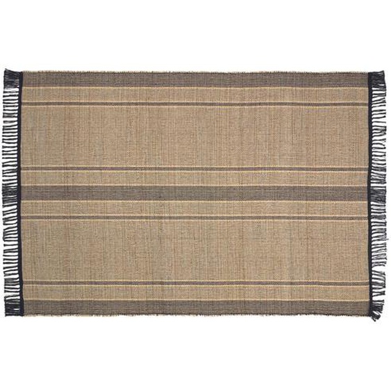 Kave Home - Tapis Brunilda noir et brun 160 x 230 cm