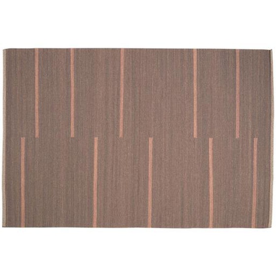 Kave Home - Tapis Caliope en laine et coton marron 160 x 230 cm