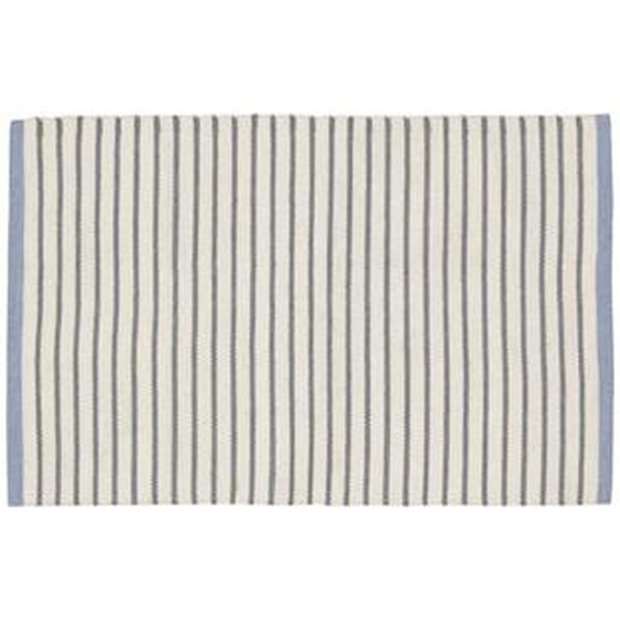Kave Home - Tapis Catiana en PET rayures gris de 60 x 90 cm