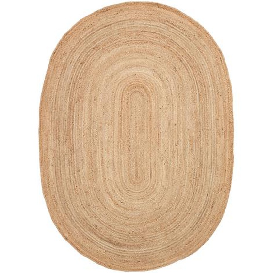 Kave Home - Tapis Corsa 100 % en jute Ø 160 x 230 cm