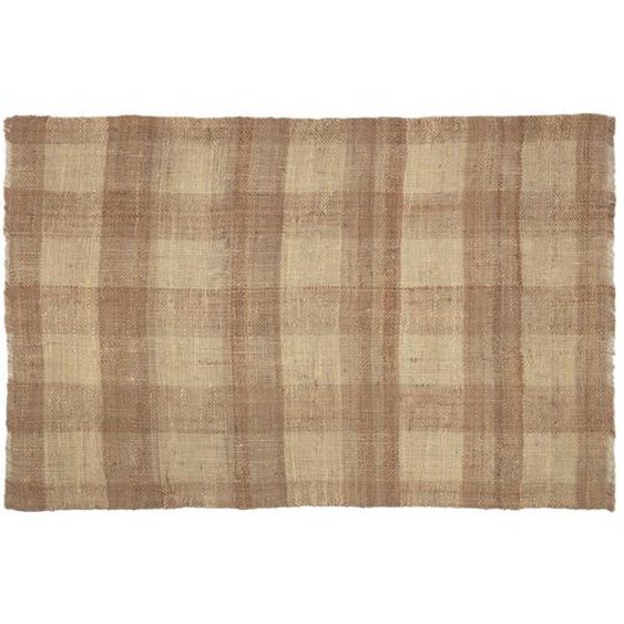 Kave Home - Tapis Daila en jute à rayures de couleur naturelle et beige 160 x 230 cm