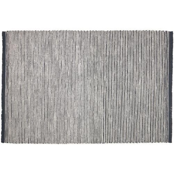 Kave Home - Tapis Grendha en coton et laine noir et blanc 160 x 230 cm