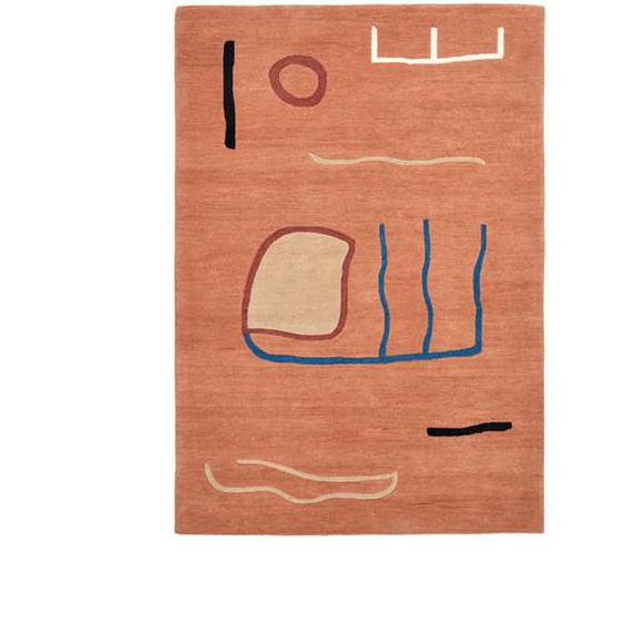 Kave Home - Tapis Llorell 100 % laine multicolore 160 x 230 cm
