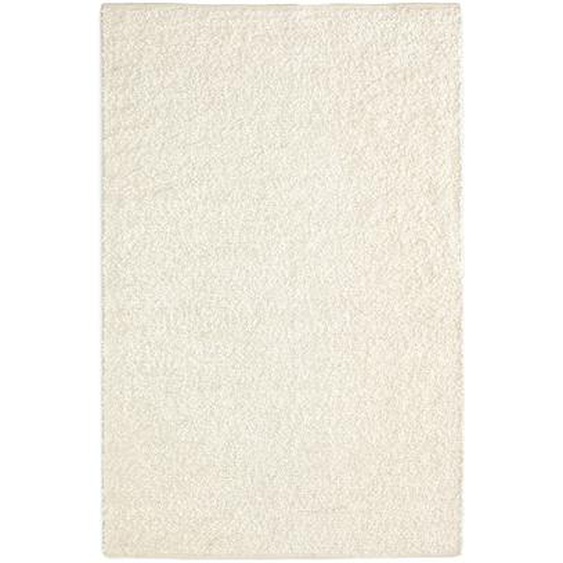 Kave Home - Tapis Magaret en coton à effet bouclette blanc 160 x 230 cm