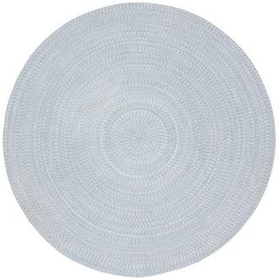Kave Home - Tapis rond Portopi 100 % PET gris Ø 150 cm