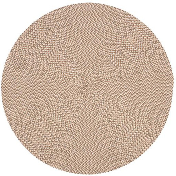 Kave Home - Tapis rond Rodhe 100 % PET beige Ø 150 cm