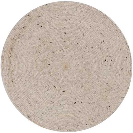 Kave Home - Tapis rond Takashi 100 % laine gris Ã˜ 200 cm