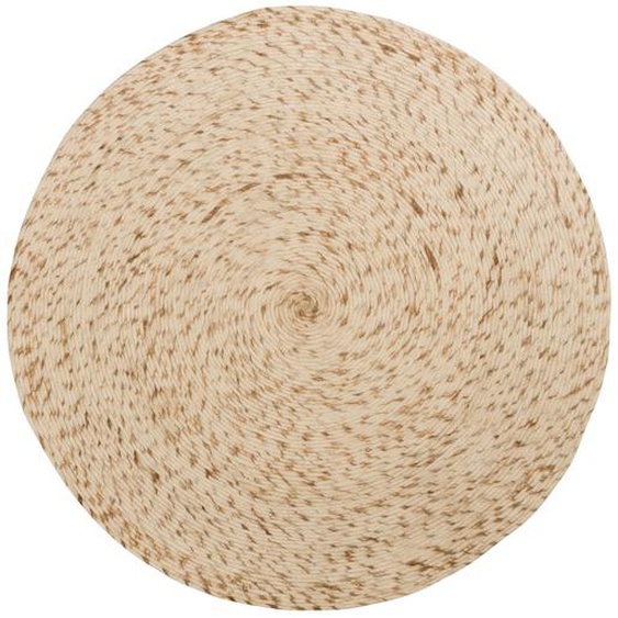 Kave Home - Tapis rond Takashi 100 % laine beige Ø 200 cm