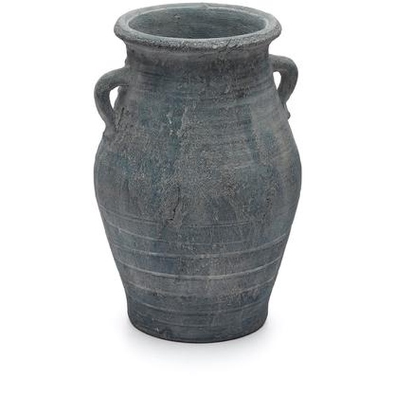 Kave Home - Vase Blanes en terre cuite finition bleue 35 cm