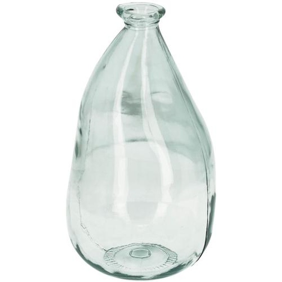 Kave Home - Vase Brenna transparent moyen format en verre 100% recyclé