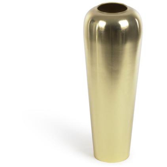 Kave Home - Vase Catherine en métal doré 48 cm