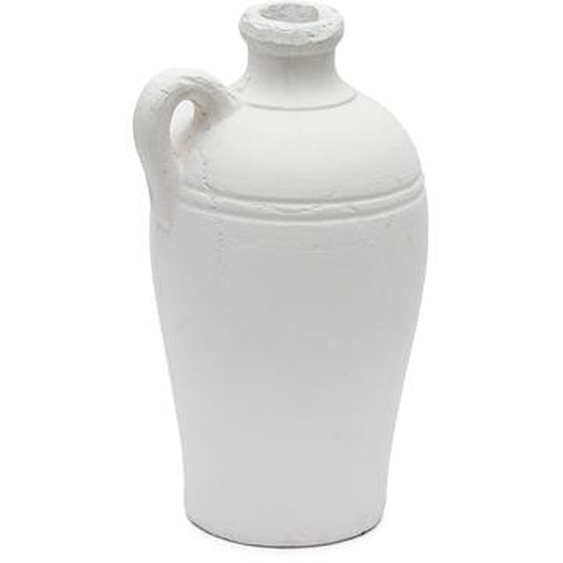 Kave Home - Vase Palafrugell en terre cuite finition blanche 36,5 cm