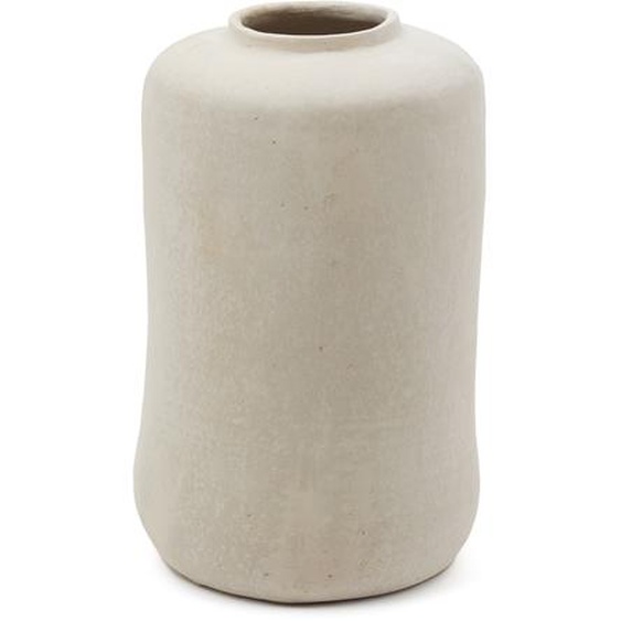 Kave Home - Vase Serina en papier mâché blanc 34 cm