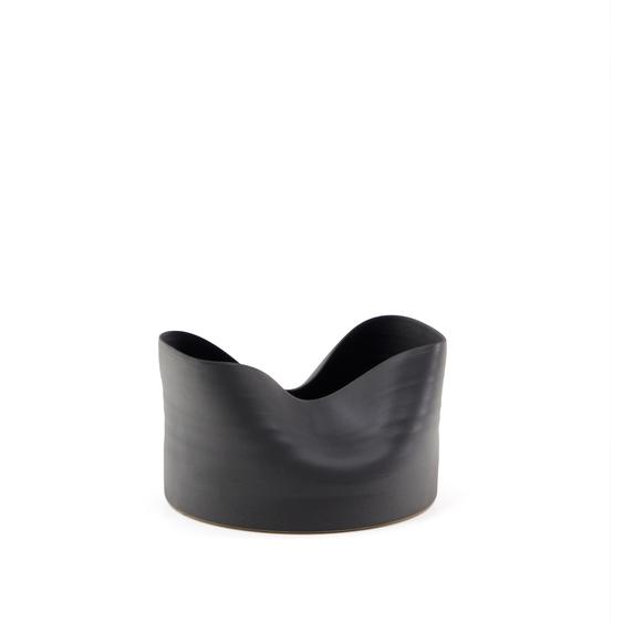 Kave Home - Vase Sibel en céramique noire 26 cm