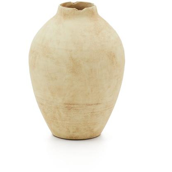 Kave Home - Vase Silbet en cÃ©ramique beige 23 cm