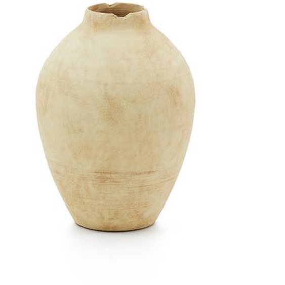 Kave Home - Vase Silbet en céramique beige 23 cm