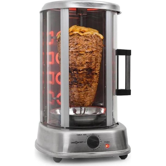 Kebab Master Pro Grill vertical tourne broche 1500W acier