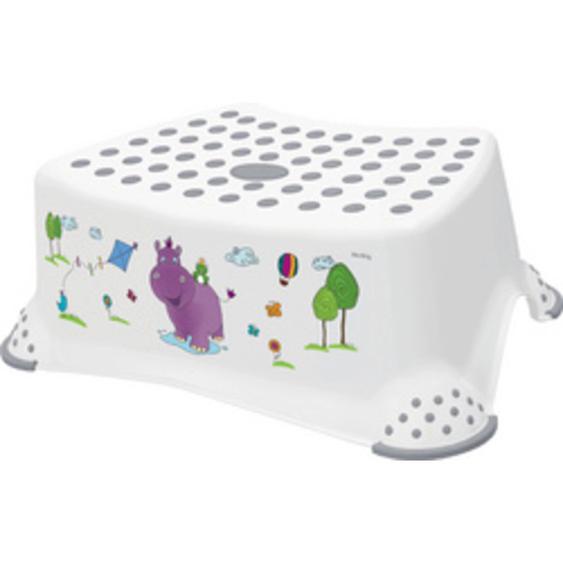 KEEEPER Marchepied tomek hippo, avec impression, blanc