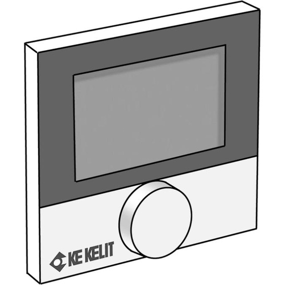 KE Kelit KM690D, KELOX, thermostat dambiance, standard numérique, 86 x 86 x 31 mm, 1 pièce.