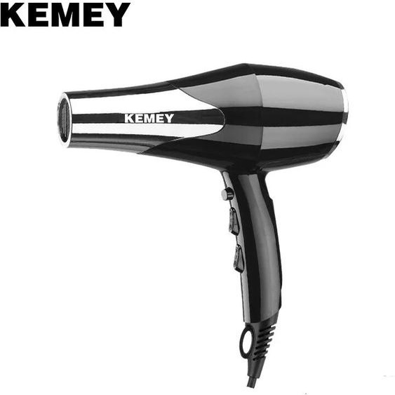 Kemei sèche-cheveux professionnel 3000 watts 3 vitesses pour Salon de coiffure avec accessoires de buse de concentrateur séchage rapide