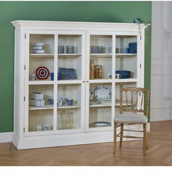 Vitrine 2 portes en pin KENNETH