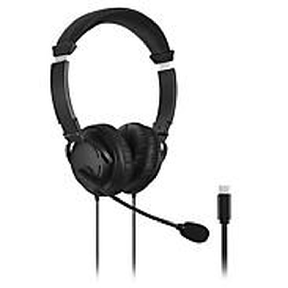 Kensington Casque Hi-Fi USB-C avec micro, Avec fil, Appels/Musique, Casque, Noir K97457WW