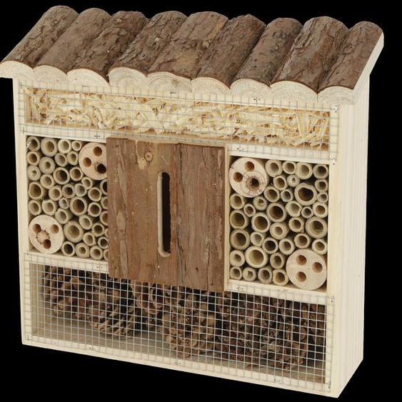 Kerbl Insektenschutzhaus Größe 29x8x28 cm, aus naturbelassenem Holz