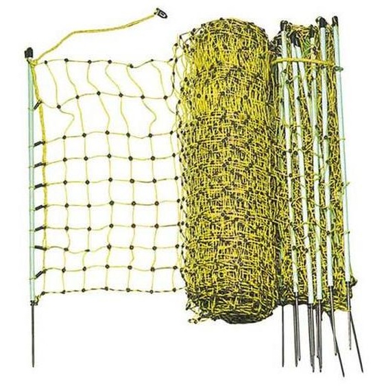 Kerbl Kaninchennetz (elektrifizierbar, L x H 50 m x 65 cm, mit Einzelspitze)