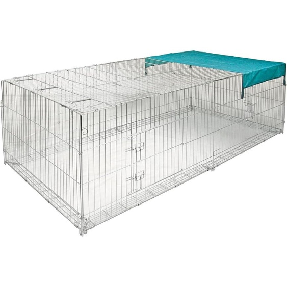Kerbl Pet Freilaufgehege mit Ausbruchsperre und Türen