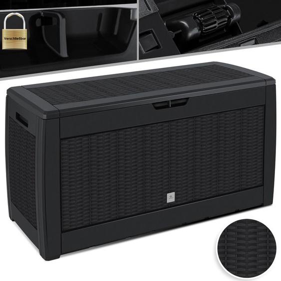 KESSER® Coffre de Rangement en résine extérieur 310 litres  Caisse de Rangement pour coussins Coffre de Jardin - Anthracite