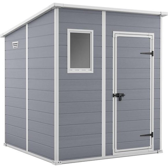 Keter Abri de jardin en plastique Manor Pent 6x6 184x183cm ; gris