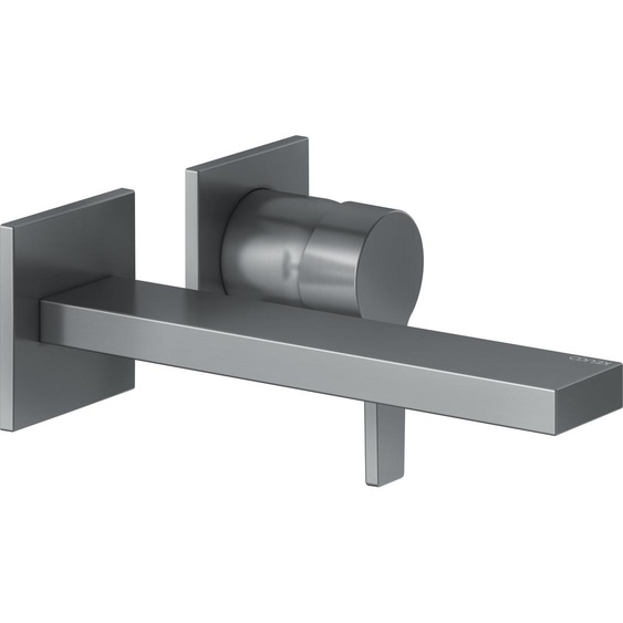 Keuco Edition 11 lavabo fixation murale 2 trous 51116130200 encastré, sans garniture de vidange , saillie 197 mm, chrome noir brossé