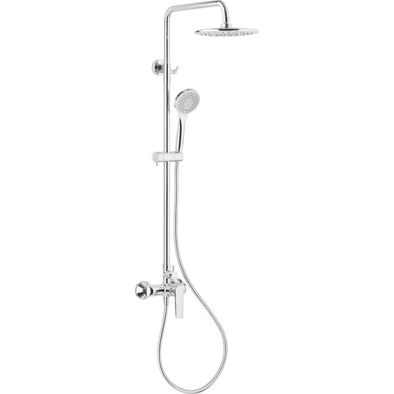 KFA Tanzanit Garniture de douche avec pomme de douche à effet pluie et robinetterie, chrome (5026-910-00)